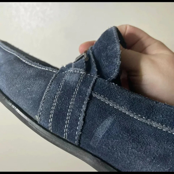 Suede Loafer Slip On Shoe Preppy Mens Size 10.5 STACY ADAMS - Picture 4 of 11